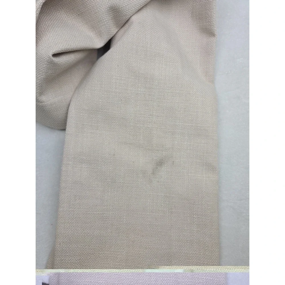 2 Ballard Designs Textured Linen Blend Lined Drapery Curtain Panels Ivory 53x84‎